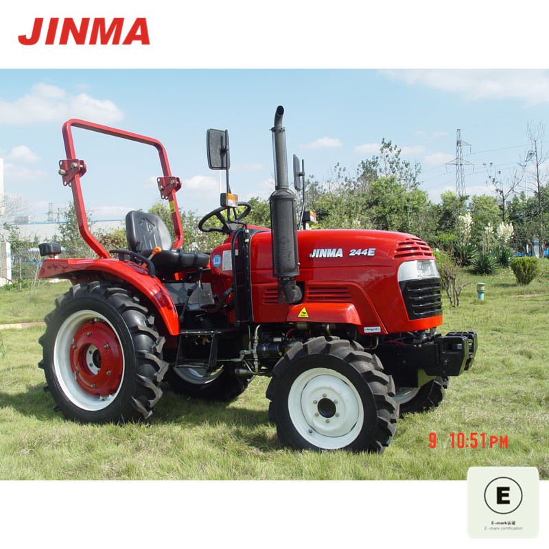 JINMA 4WD 25HP Wheel Farm Tractor with E-MARK Certification (JINMA 244E)